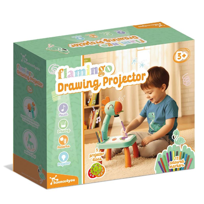 Kids Drawing Projector Table – Flamingo Art &amp; Drawing Toy 3+