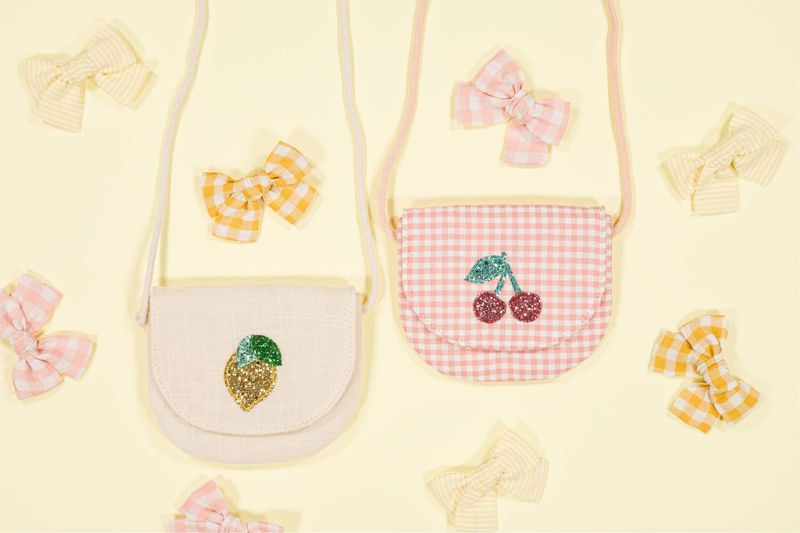 Kids Lemon Handbag – Cotton Glitter Bag