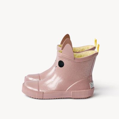 Kids Thermal Rain Boots – Natural Rubber, Fleece Lined