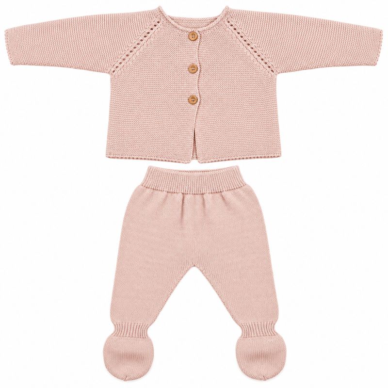 Organic Cotton Baby Clothing Set – Jacket &amp; Pants, 0–6 Months