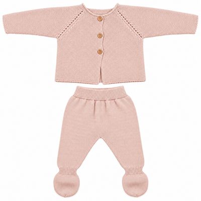 Organic Cotton Baby Clothing Set – Jacket &amp; Pants, 0–6 Months