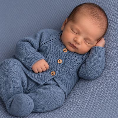 Organic Cotton Baby Clothing Set – Jacket &amp; Pants, 0–6 Months