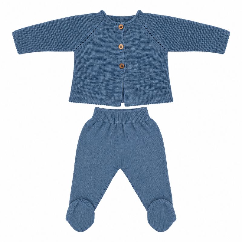 Organic Cotton Baby Clothing Set – Jacket &amp; Pants, 0–6 Months