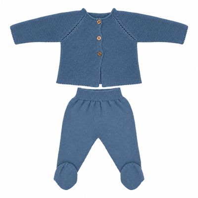 Organic Cotton Baby Clothing Set – Jacket &amp; Pants, 0–6 Months