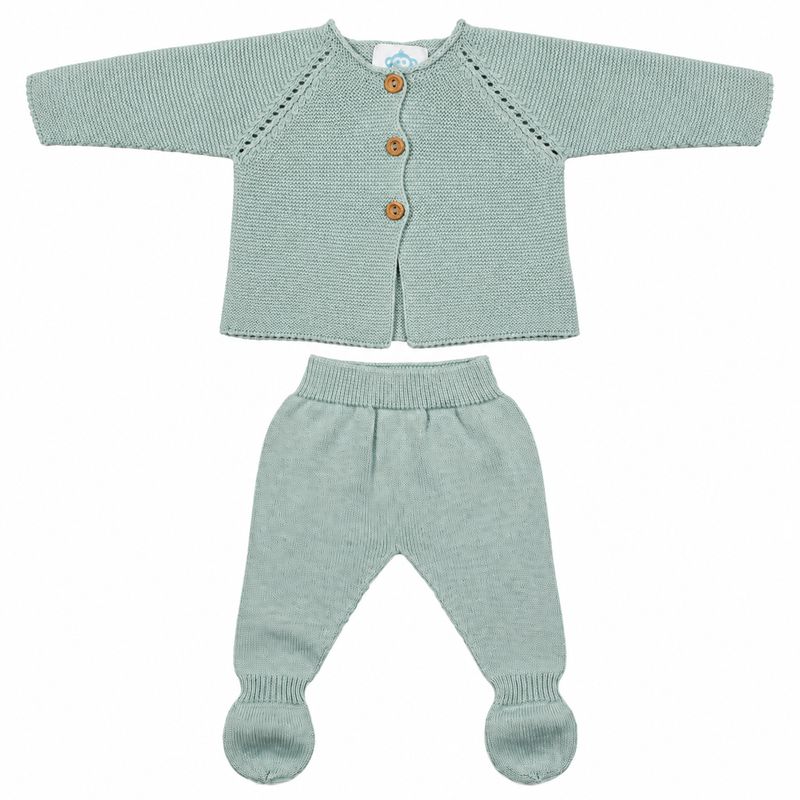 Organic Cotton Baby Clothing Set – Jacket &amp; Pants, 0–6 Months