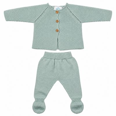 Organic Cotton Baby Clothing Set – Jacket &amp; Pants, 0–6 Months