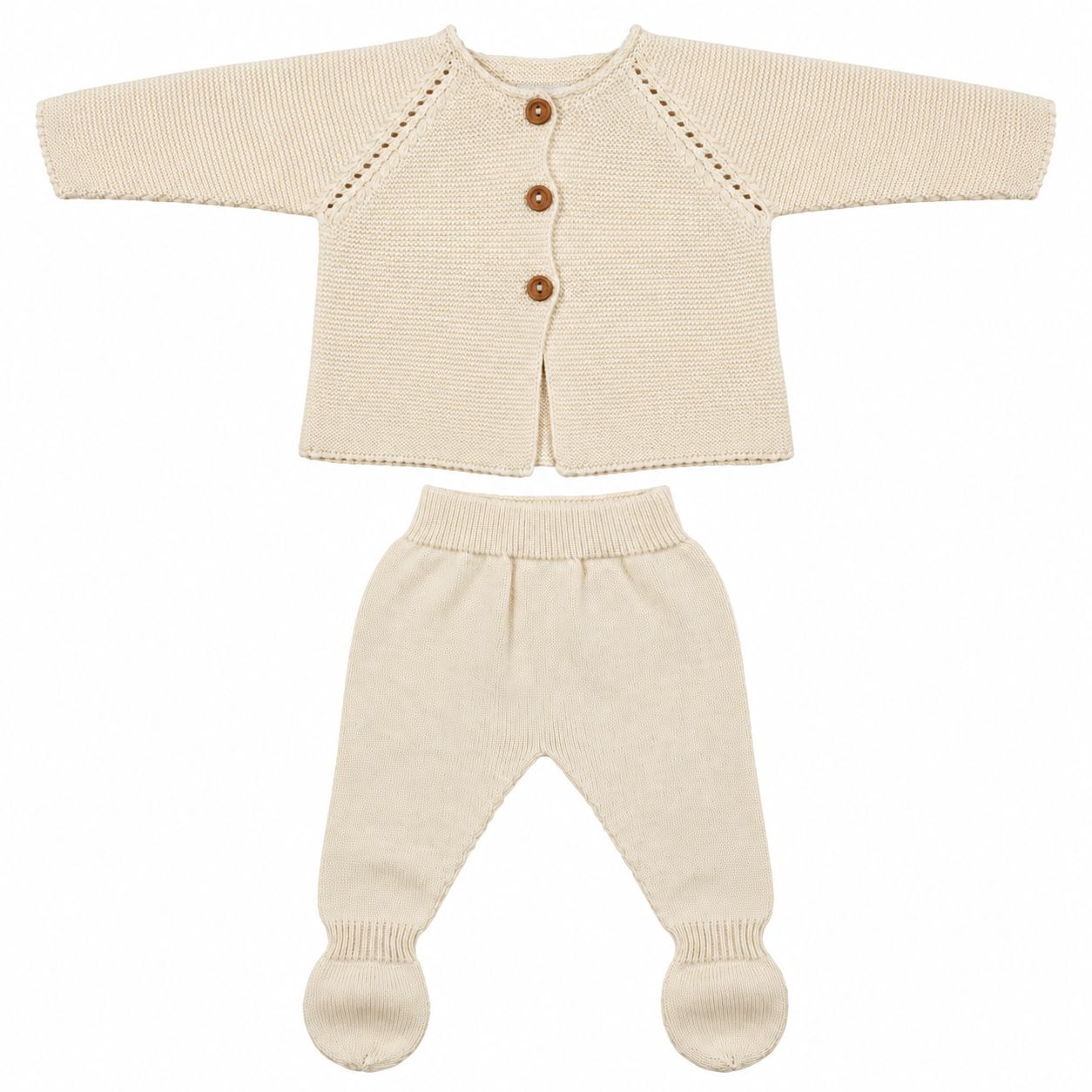Organic Cotton Baby Clothing Set – Jacket &amp; Pants, 0–6 Months