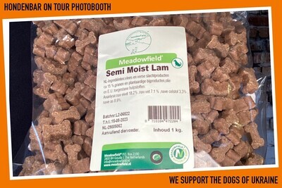 Semi Moist Lam hondensnoep  1 kg.
