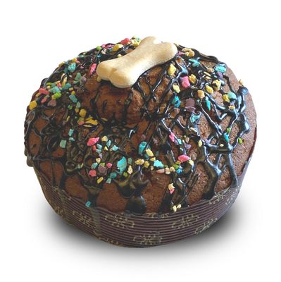 Sparkling Carob Drizzle Pawty Cake