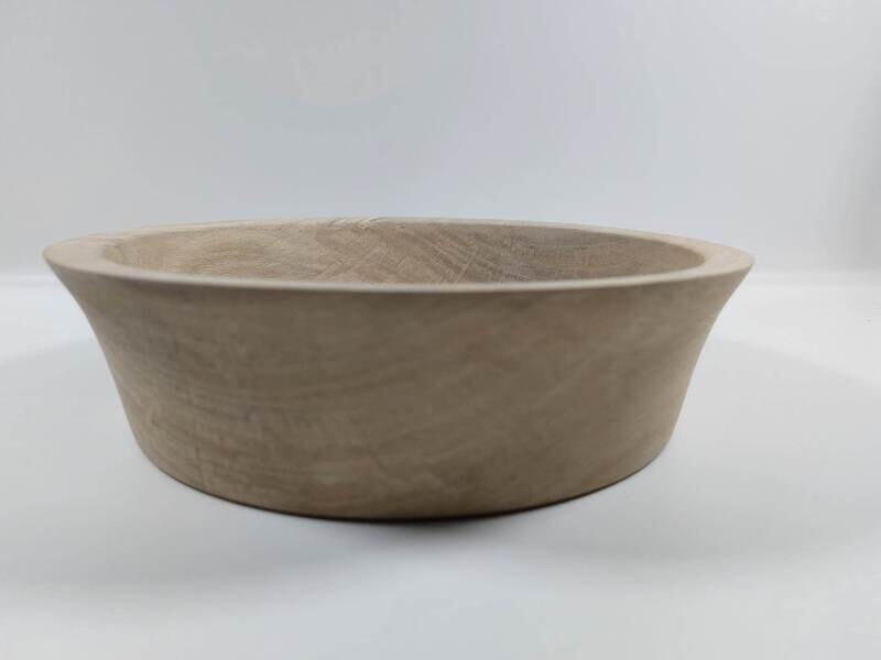 Houten schaal, handmade, handgemaakt in België op de houtdraaibank, houtsoort &#39;Vervuurde Plataan&#39; , #1