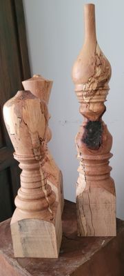 Trio Japanse takkenvaas vervuurde Beuk