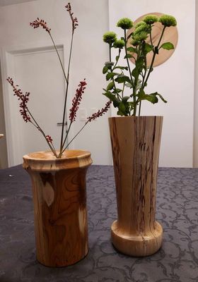 Vaas met glazen inzet