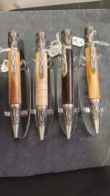 Phoenix rising balpen Antique Pewter