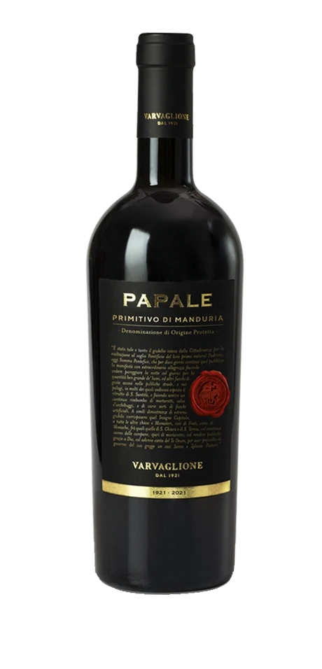 VARVAGLIONE "Papale ORO" Primitivo di Manduria DOP