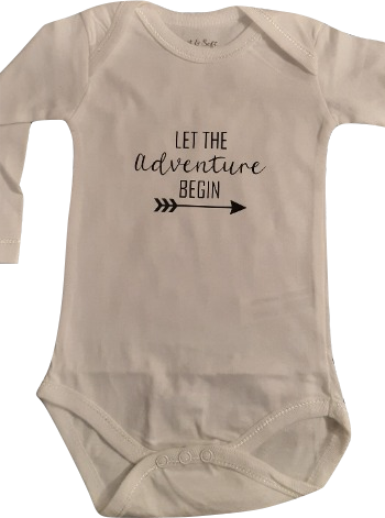 Body newborn 'Let the adventure begin'