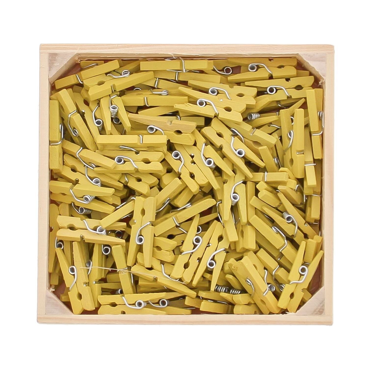 Mini wasknijper pistache - 10 stuks