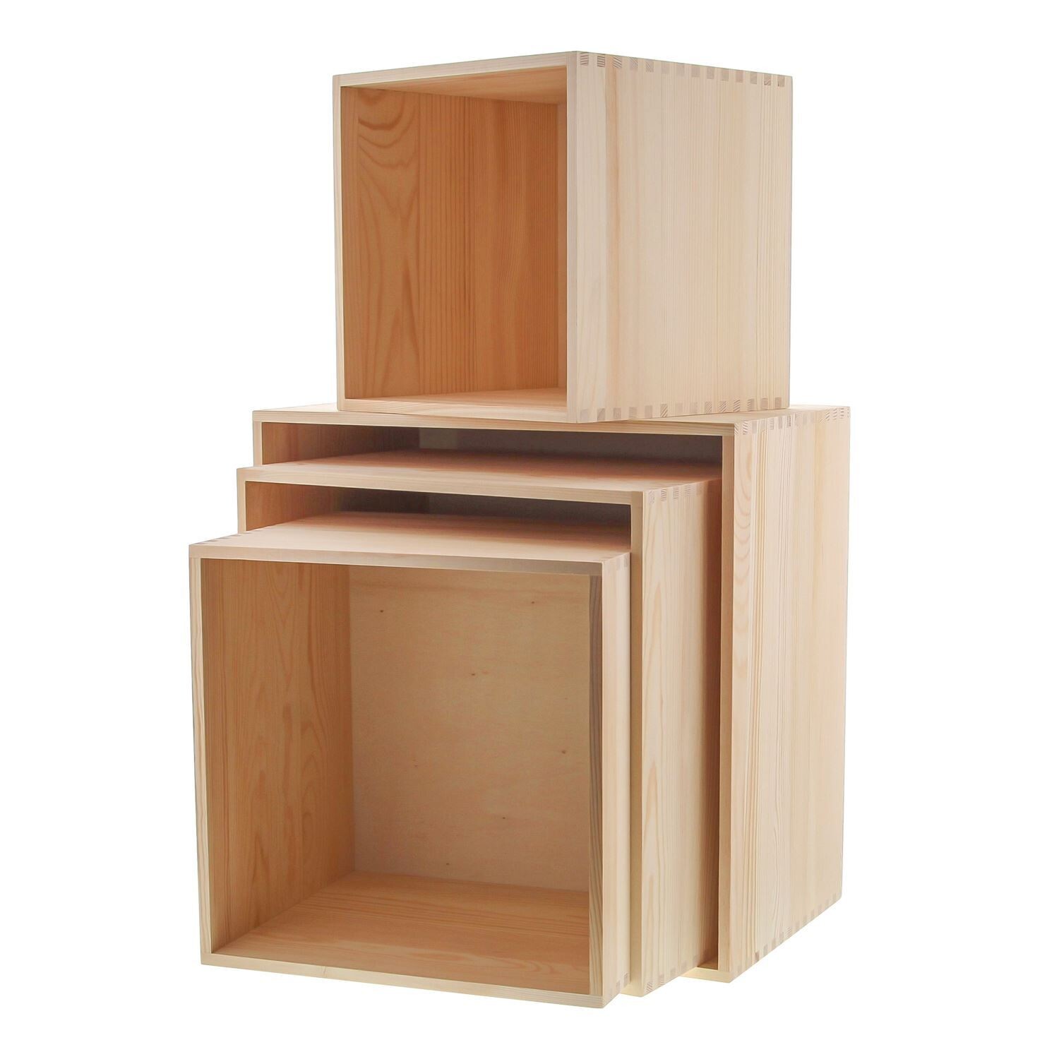 Decoratiebox vierkant - set van 4- € 20 huur + waarborg - HUREN