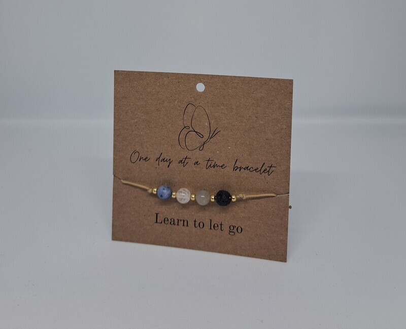 One day at a time bracelet - Learn to let go
