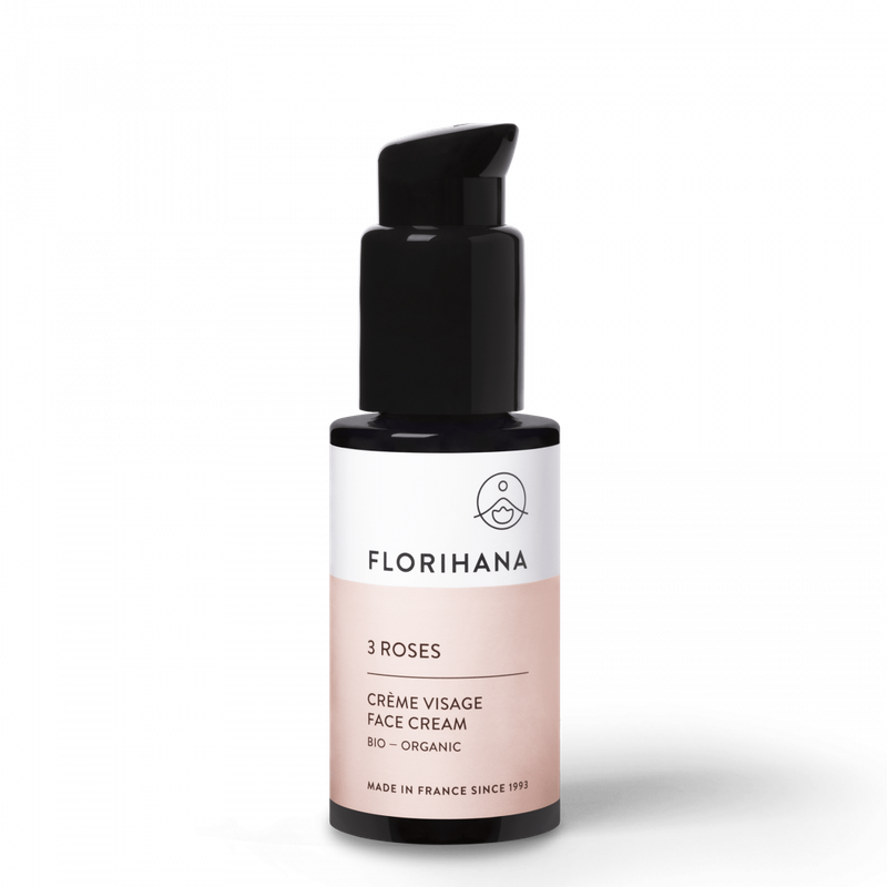 Gezichtscrème 3 rozen Florihana - 50 ml
