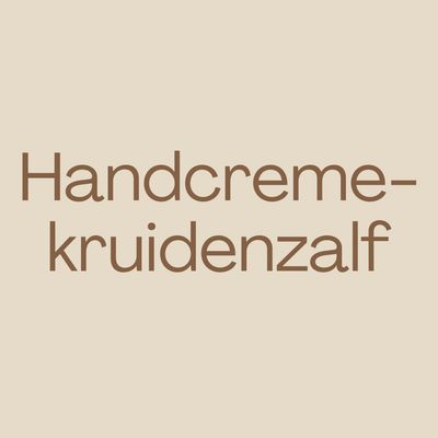 Handcreme en kruidenzalf