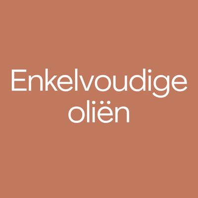 Enkelvoudige oliën