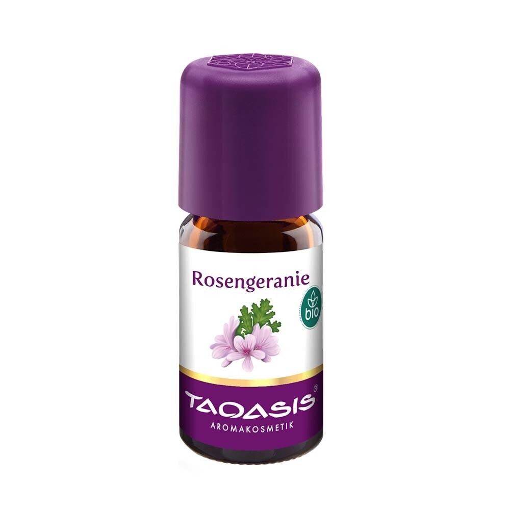 Rozengeranium essentiële olie Taoasis 5 ml Rozengeranium essentiële olie Taoasis 5 ml