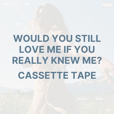 WOULD YOU STILL LOVE ME IF YOU REALLY KNEW ME? (CASSETTE) - FLETCHER
