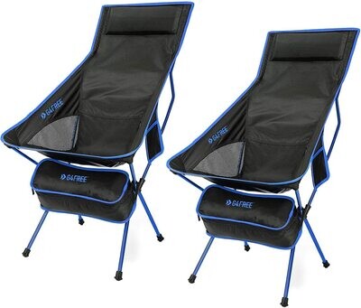 G4Free Upgraded Outdoor 2 Pack Camping Chair Portable