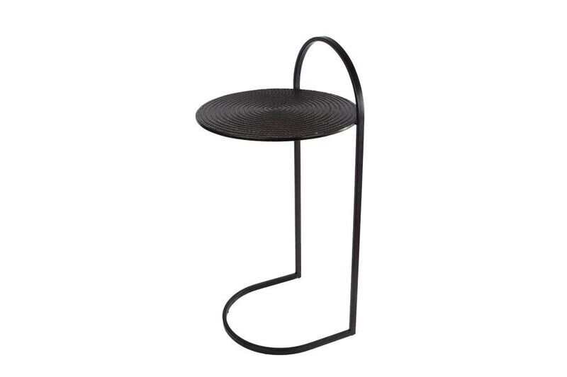 Bijzettafel met hendel - metaal