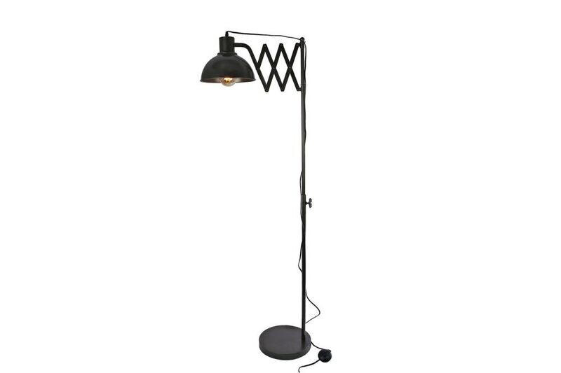 Staande lamp zwart metaal