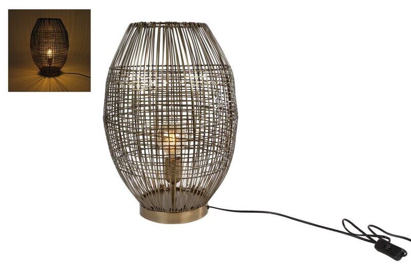 Tafellamp Linea L oud messing