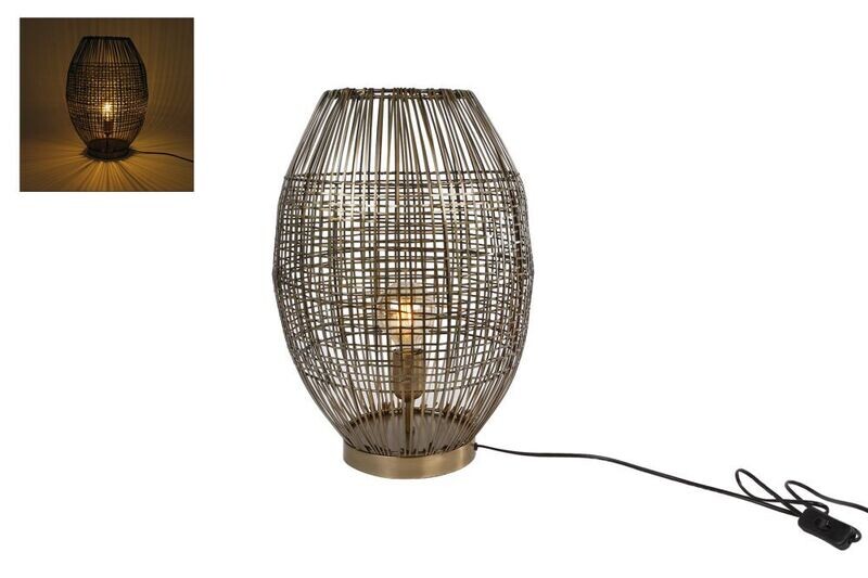 Tafellamp Linea S oud messing