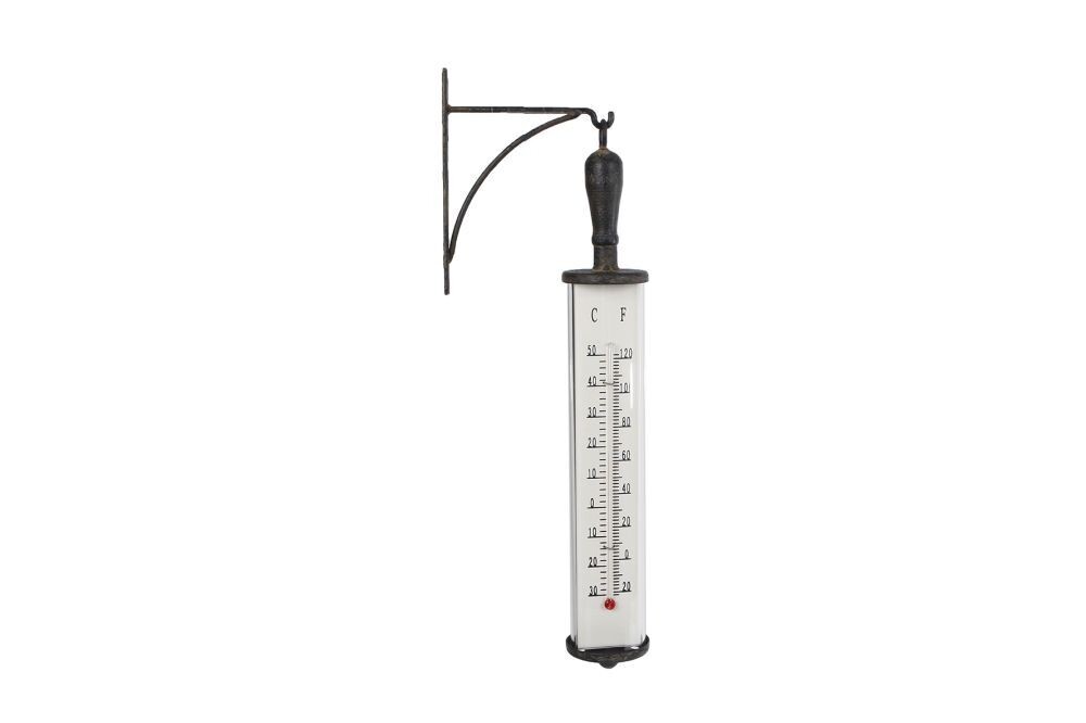 Thermometer zwart metaal