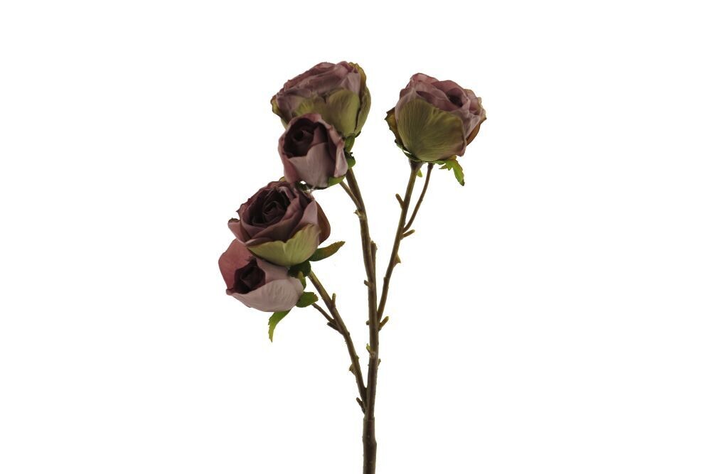 Zijde 'rose spray nana' paars 43cm