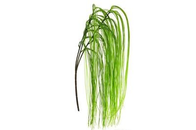 Zijde &#39;Hanging willow grass spray&#39; groen 114cm