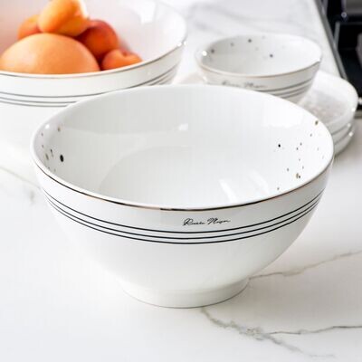 RM Bowl L Dots &amp; Stripes