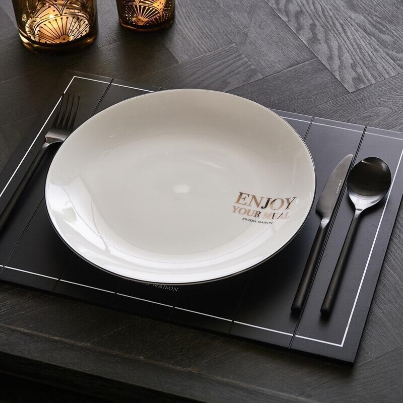 RM Enjoy your meal Dinner plate