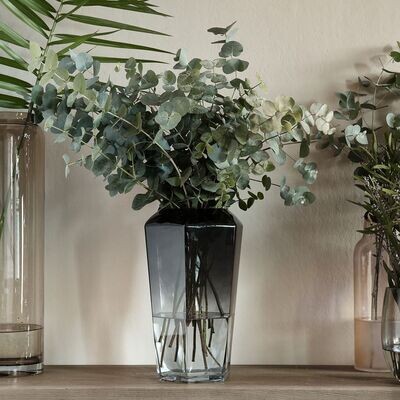 RM Midnight Hegaxon Vase Grey