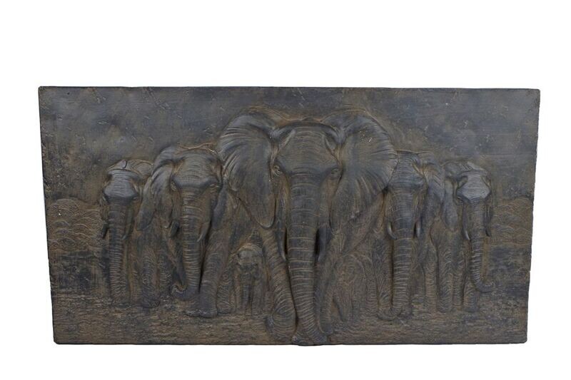 Wandversiering  ELEPHANT briun