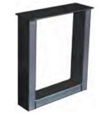 Metalen onderstel  BDC-X salontafel