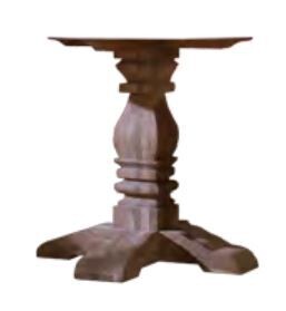 Houten onderstel Kloosterpoot R120