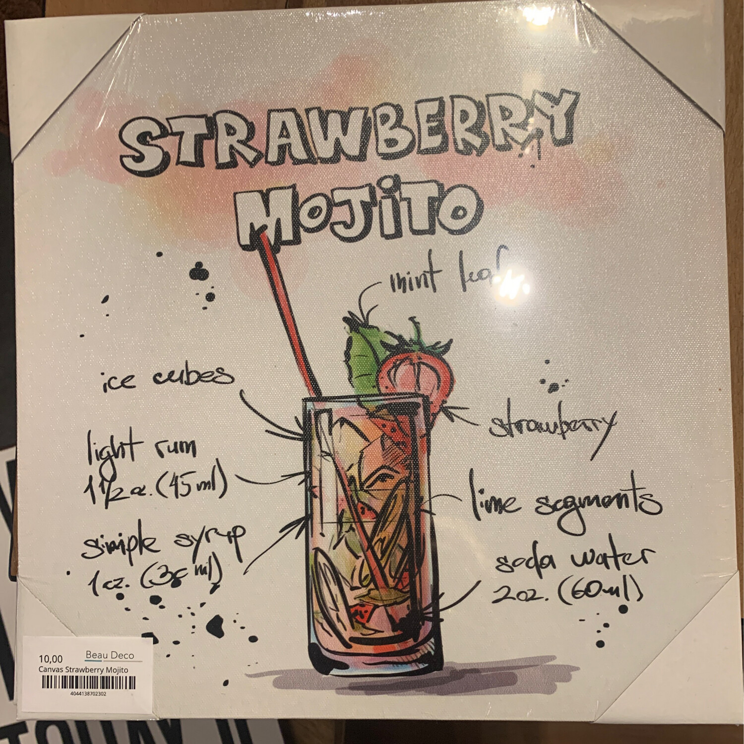 Canvas Strawberry Mojito