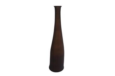 Vaas mat bruin glas