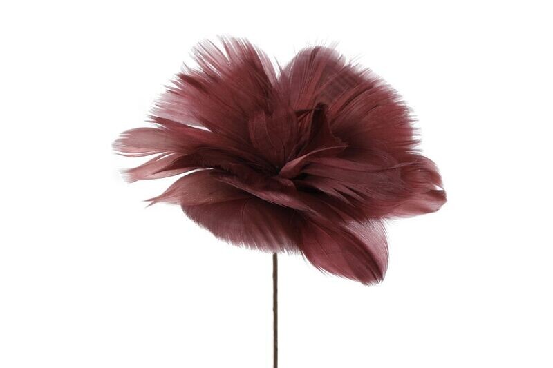 Veren bloem op steel ROZE