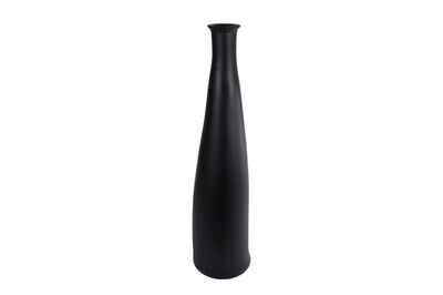 Vaas mat zwart glas