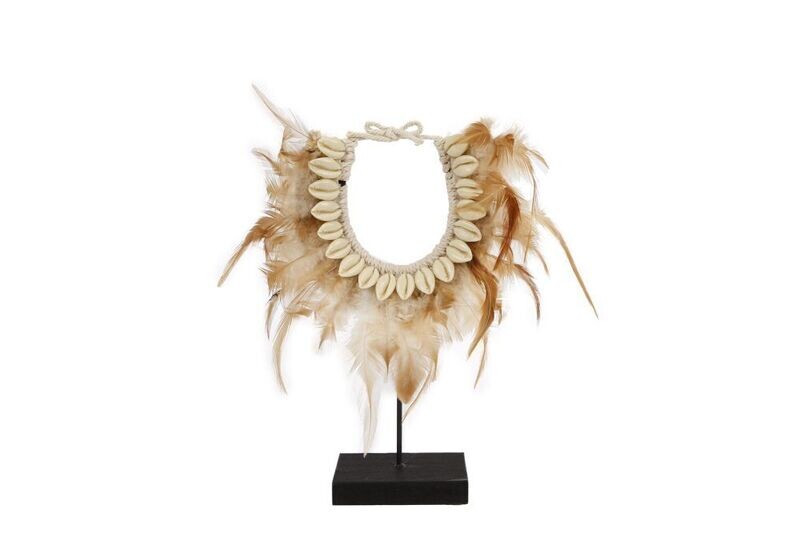 Veren ketting op standaard S bruin