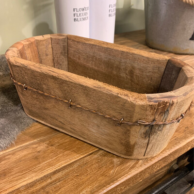OVAL TWISTED WIRE BUCKET SMALL