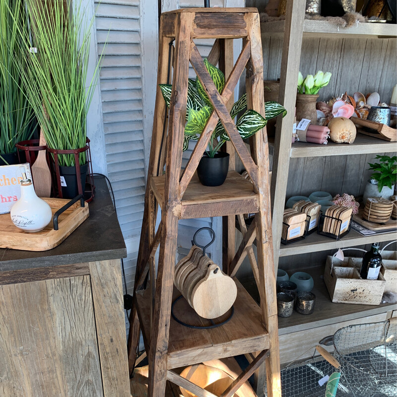 Staande lamp hout