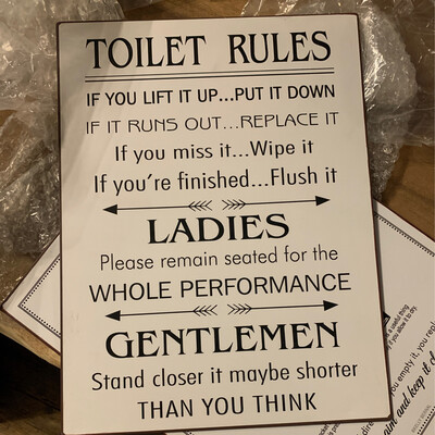 TB Toilet rules