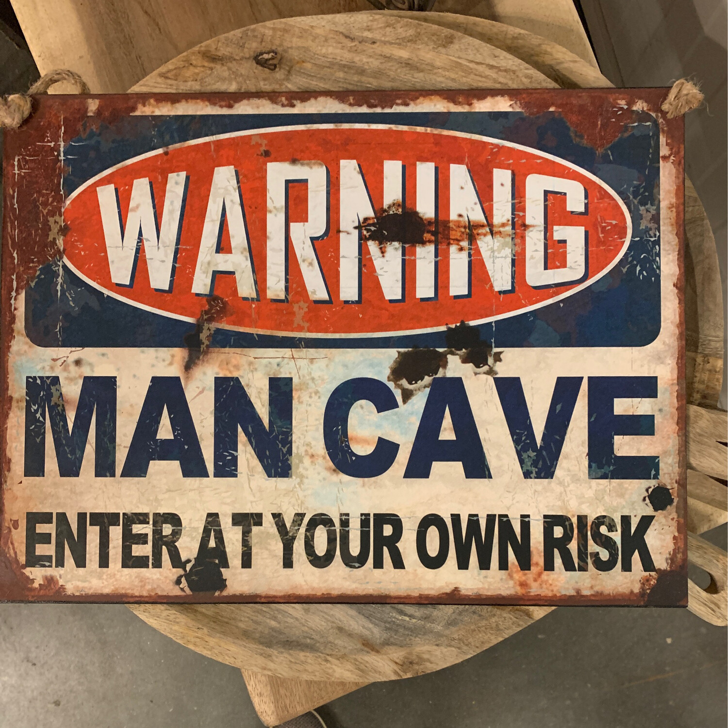 TB Man Cave Warning